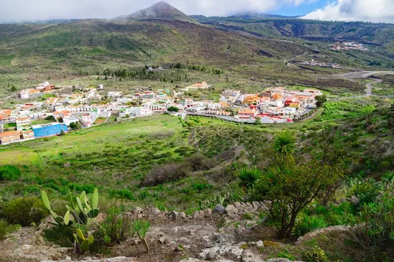 Vista aerea di Santiago del Teide